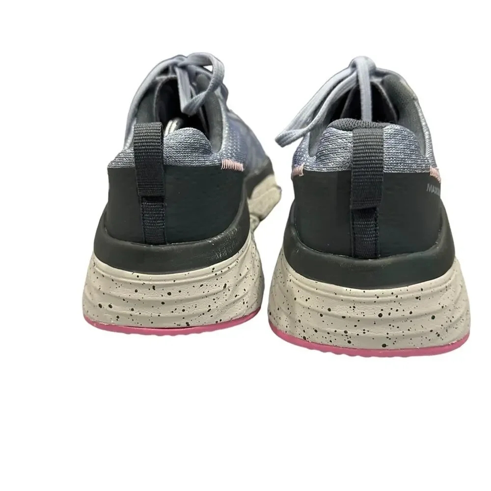 SKECHERS tennis shoes size 8 goga mat lace‎ ups  blue pink gray - Picture 8 of 9